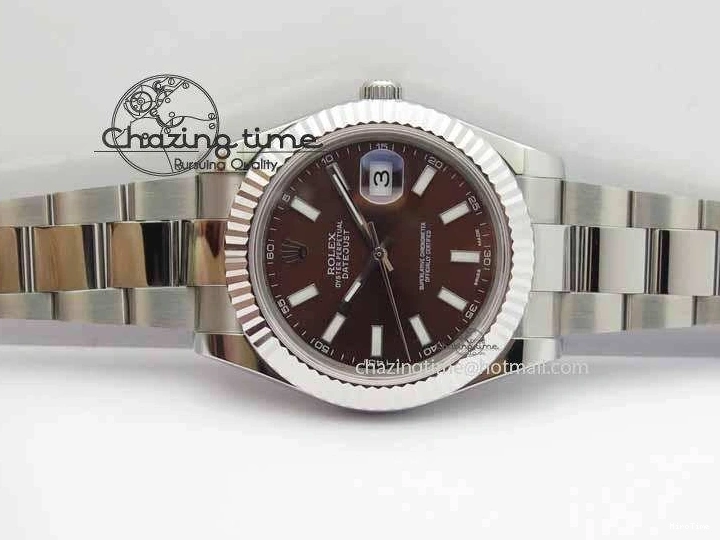 MiroTime 1221 DateJust II 41mm SS BP Maker Best Edition Brown Dial On SS Bracelet SA Modern 3734